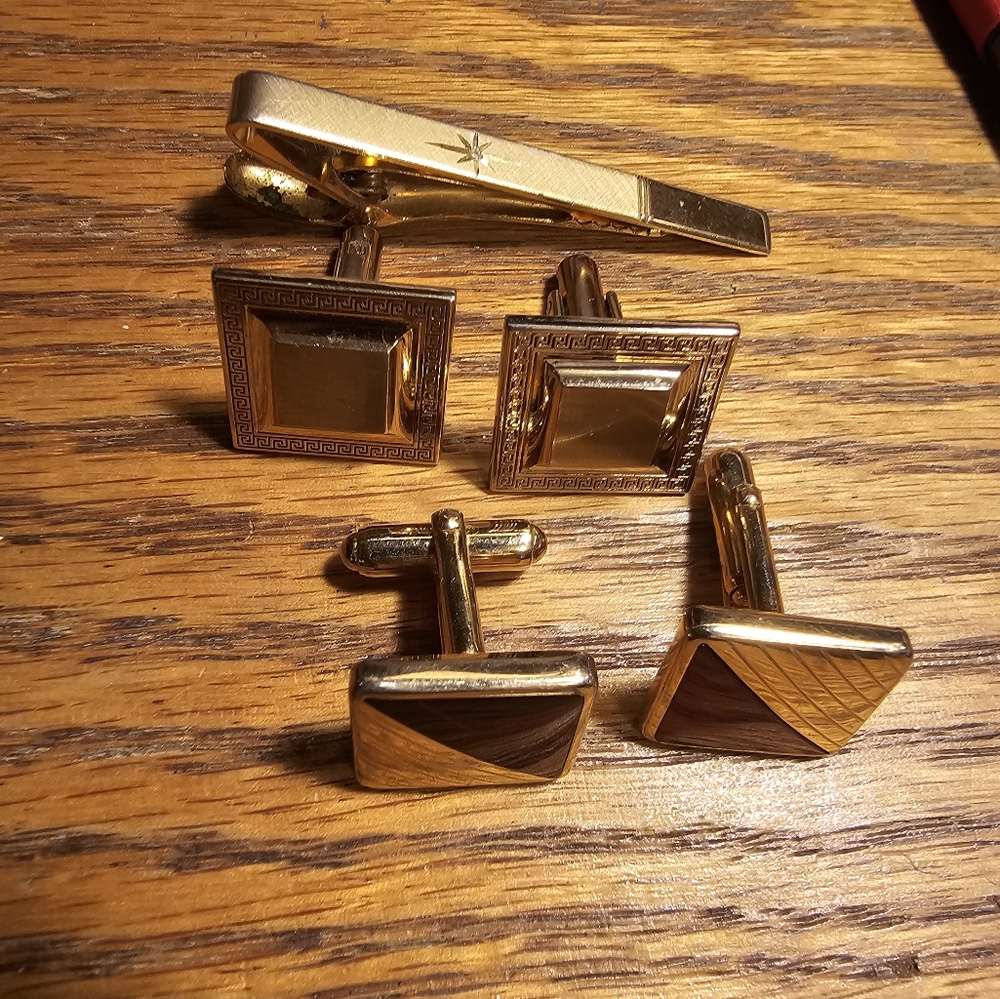 ANSON & SWANK Cuff Links & Tie Clasp
